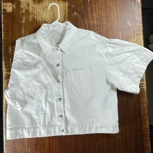 Womens cropped denim jacket (unworn)